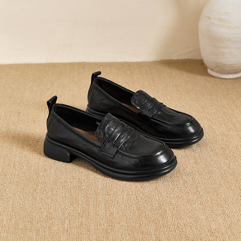 Women's Small British Style Retro Easy Matching Loafers