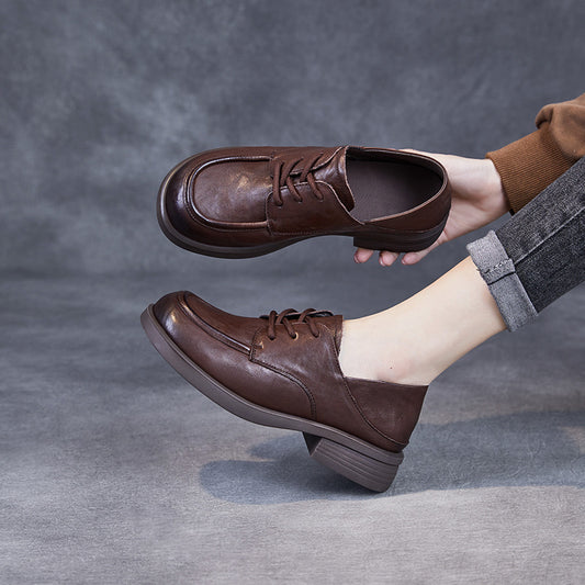 Women's Beautiful Original Color Spring Pumps Hand Grip Pattern Loafers