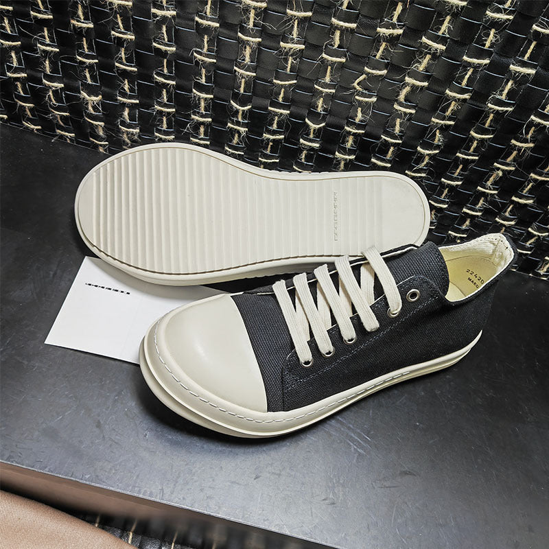 Women's & Men's Bottom Lovers Black White Board Trendy Canvas Shoes