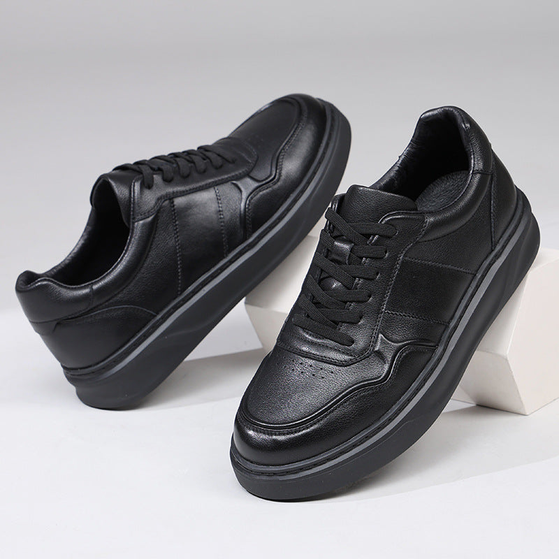Men's Top Layer Cowhide Easy Wear Lightweight Men's Board Shoes