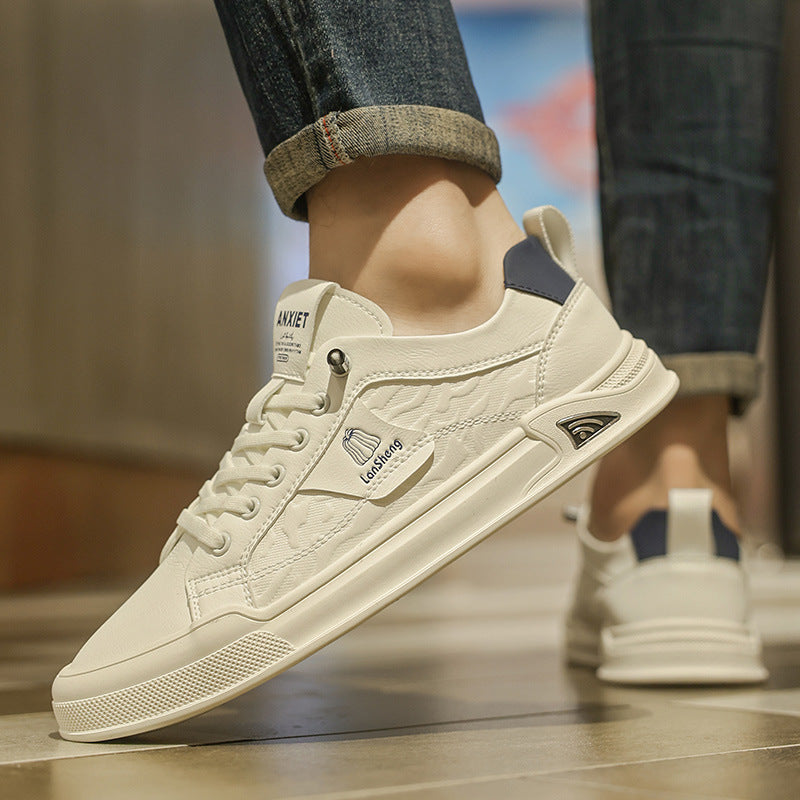 Men's Genuine Lazy Thick Bottom Versatile British Summer Men's Board Shoes