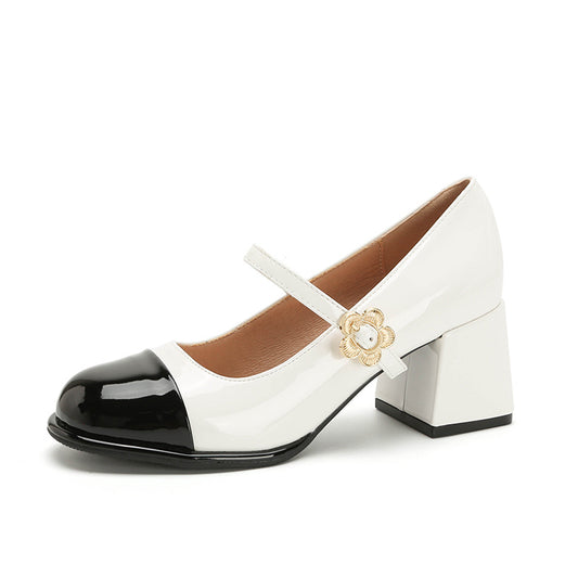 Style Shallow Mouth Mary Jane High Casual Shoes