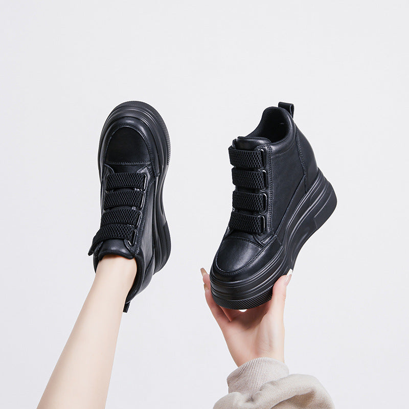 Women's Small Height Increasing Insole Platform Pumps Casual Shoes