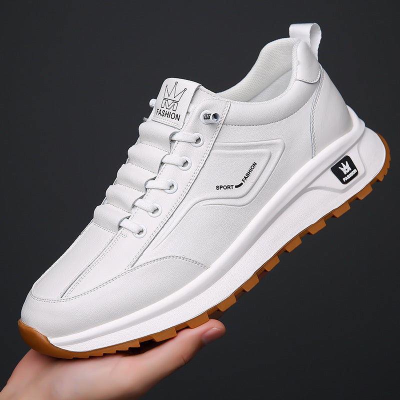Men's Spring Sports Fleece-lined Warm Green Running Casual Shoes