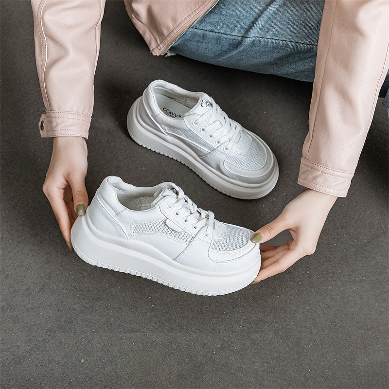 Women's Surface Platform Breathable Comfortable Heightened Easy Wear Casual Shoes