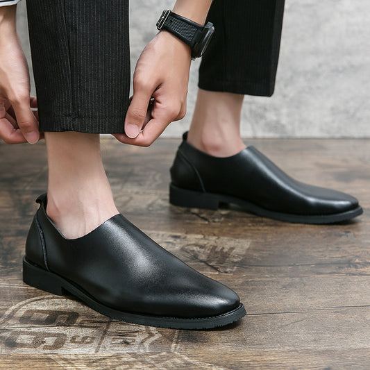 Men's Business Formal Wear Soft Pointed Korean Loafers
