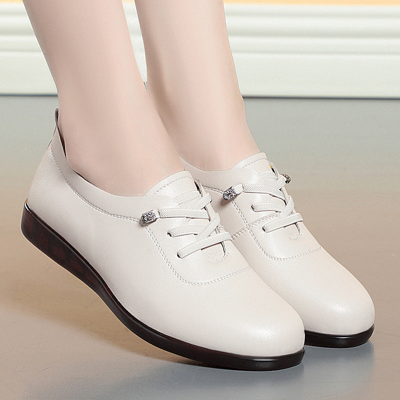 Women's British Style Autumn Flat Bottom Comfortable Women's Shoes