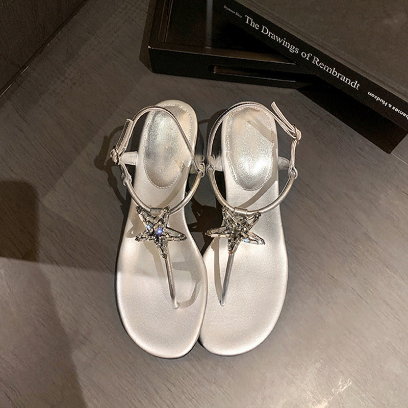 Women's Buckle With Clip Toe Chunky Fashion Heels
