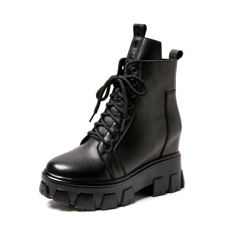 Women's Genuine Winter Height Increasing Insole Platform Boots