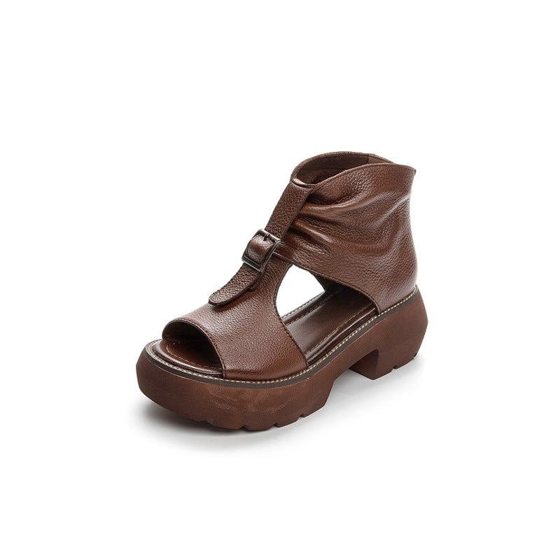 Women's Main Push Platform High Summer Peep Sandals