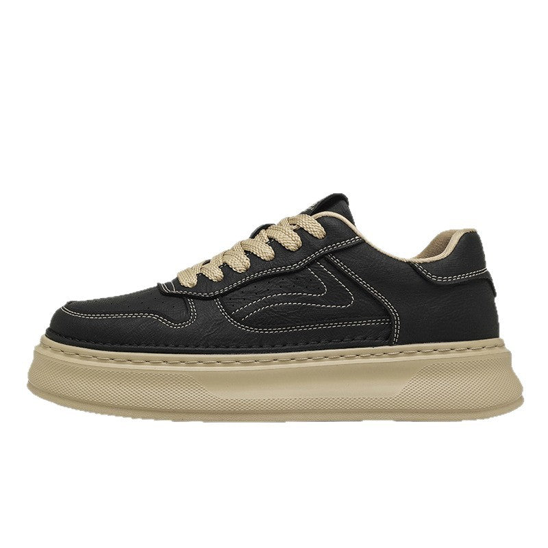 Men's Lightweight Platform Vintage Skateboard Soft Bottom Men's Board Shoes