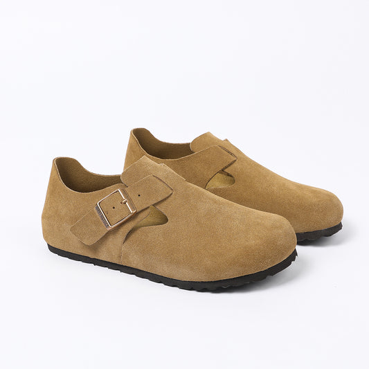 Women's & Men's All-inclusive Cork Sole Genuine Closed Toe Casual Shoes