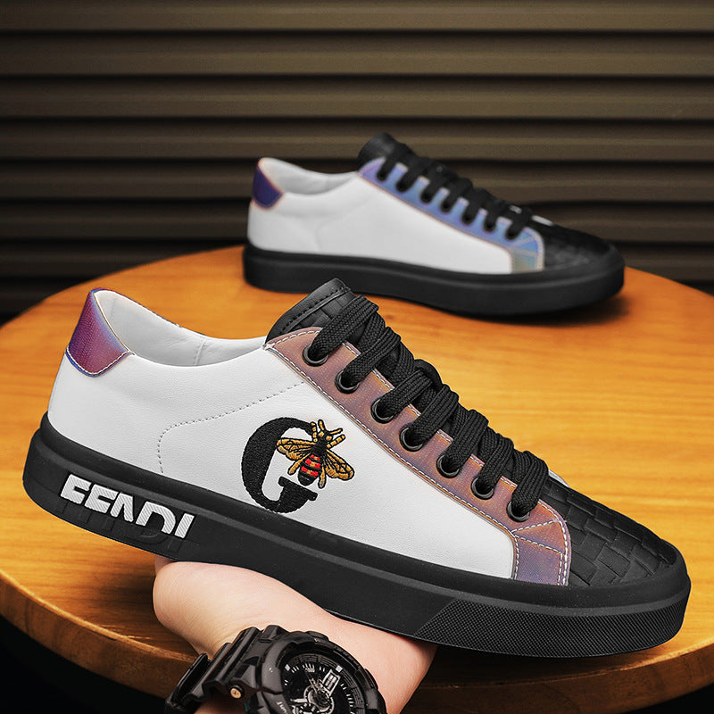 Men's Personality Tide British Board Color Matching Surface Trend Four Sneakers