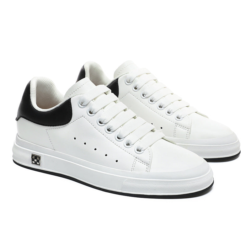 Women's & Men's High-grade White Platform Height Increasing Insole Versatile Men's Board Shoes