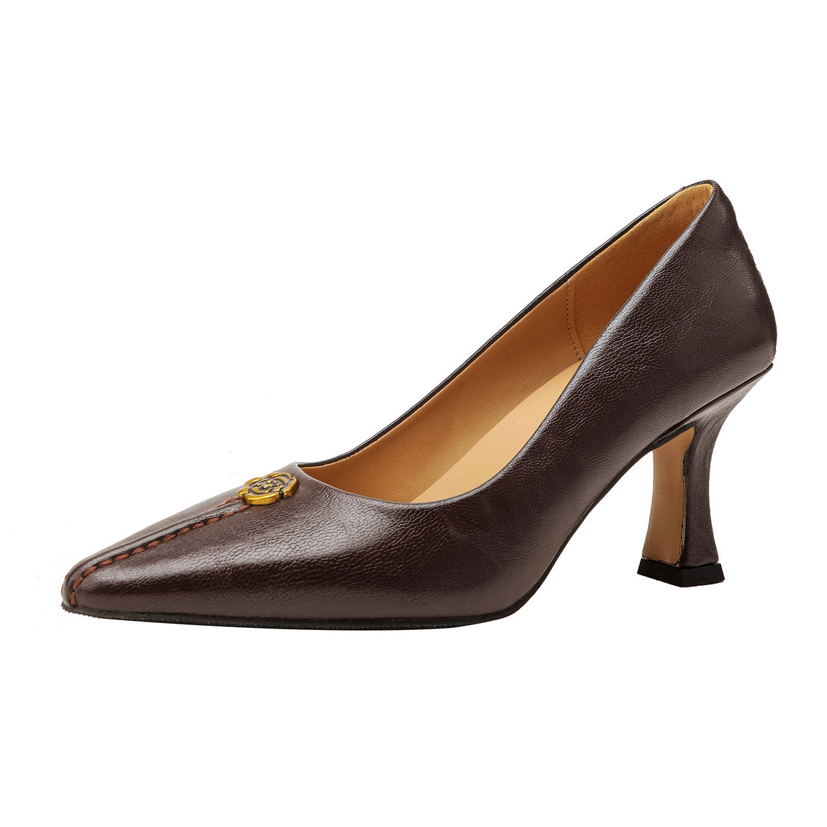Women's Versatile Retro Pointed Toe Shallow Mouth Commuter Women's Fashion Shoes