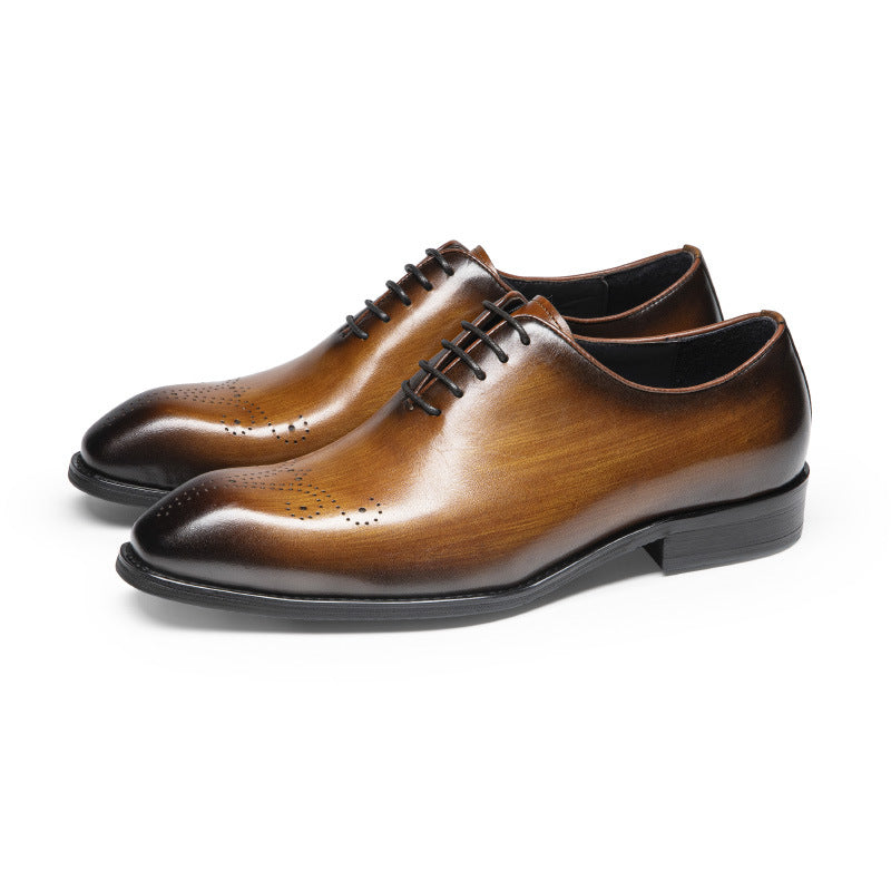 Men's Delivery Within Hours Square Toe Oxford Business Leather Shoes