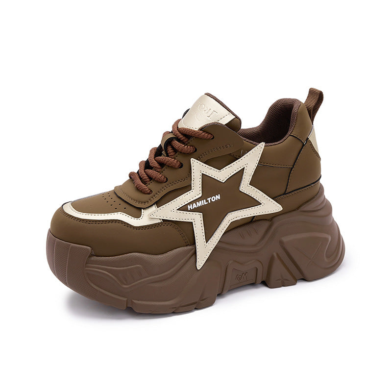 Women's Height Increasing Insole Dad Spring Small Sneakers