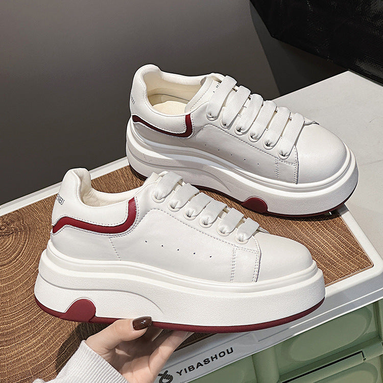 Women's Spring Love Height Increasing Function Lightweight Sneakers
