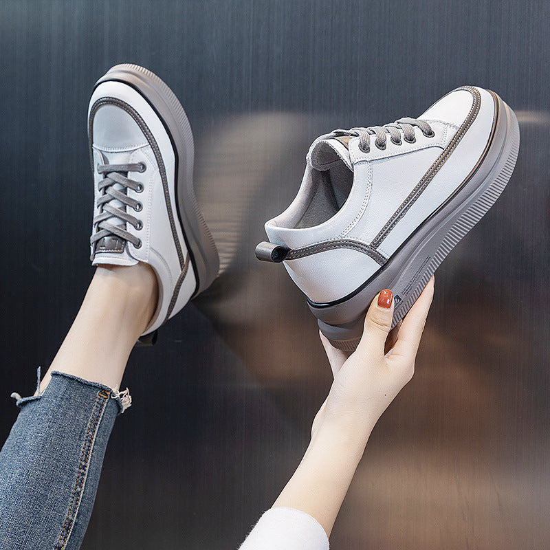 Women's Height Increasing Insole Platform Mesh Surface Breathable Trendy Version Women's Fashion Shoes