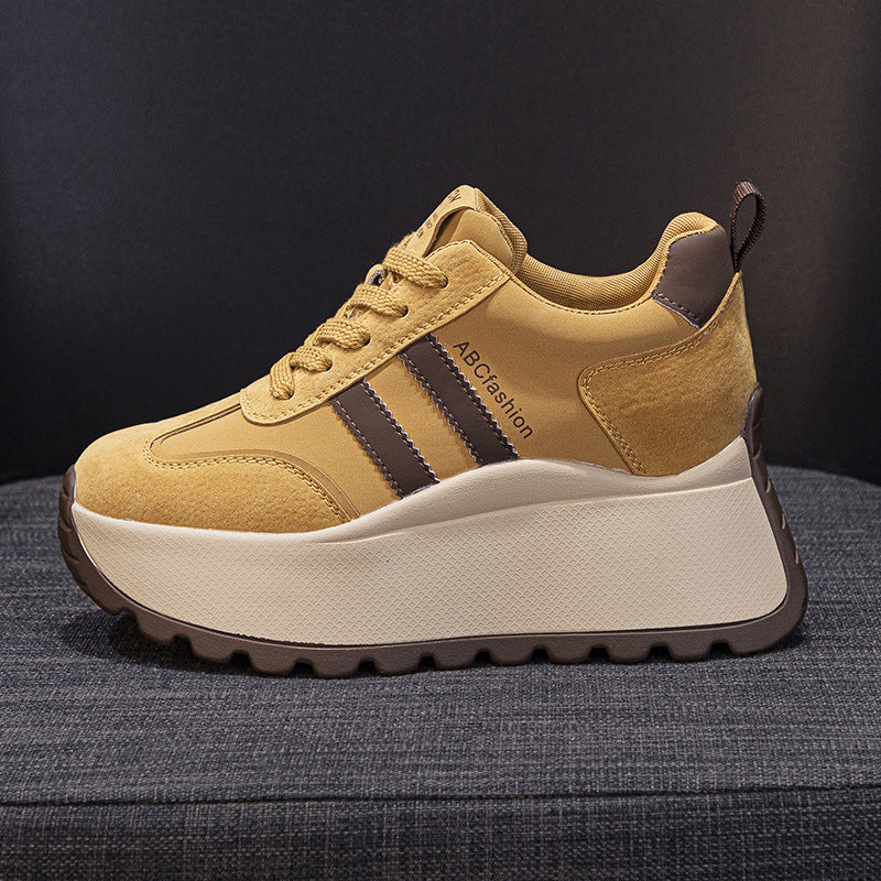 Women's Fashionable Thick Bottom Increased Fashion Letters Women's Casual Shoes