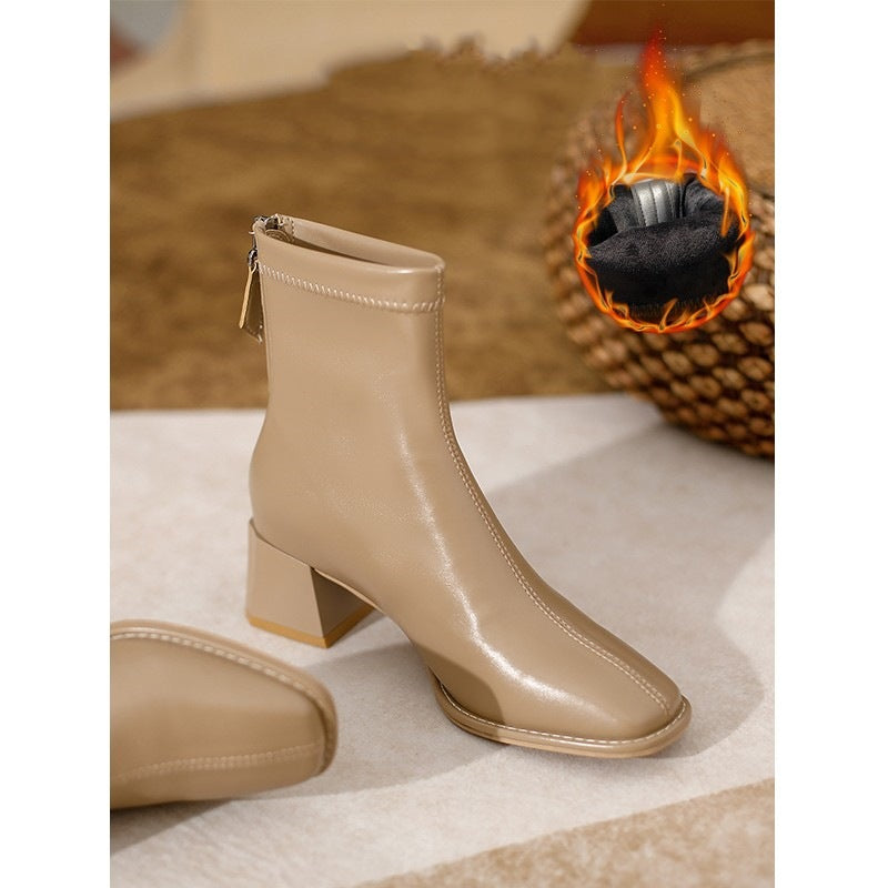 Women's Tube Little Korean Style Stretch Small Boots