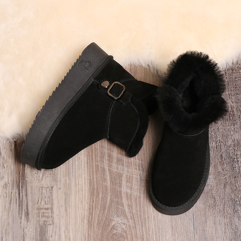 Women's Thick Bottom Short Winter Thickening Thermal Snow Boots