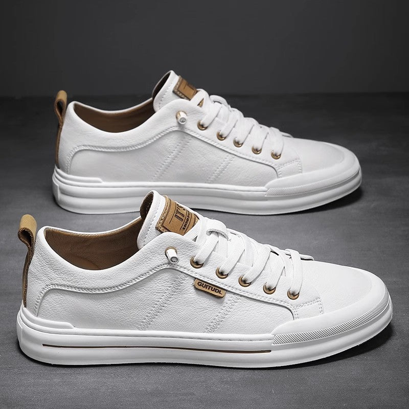 Men's Autumn High-grade Versatile Slip-on Sports White Men's Shoes