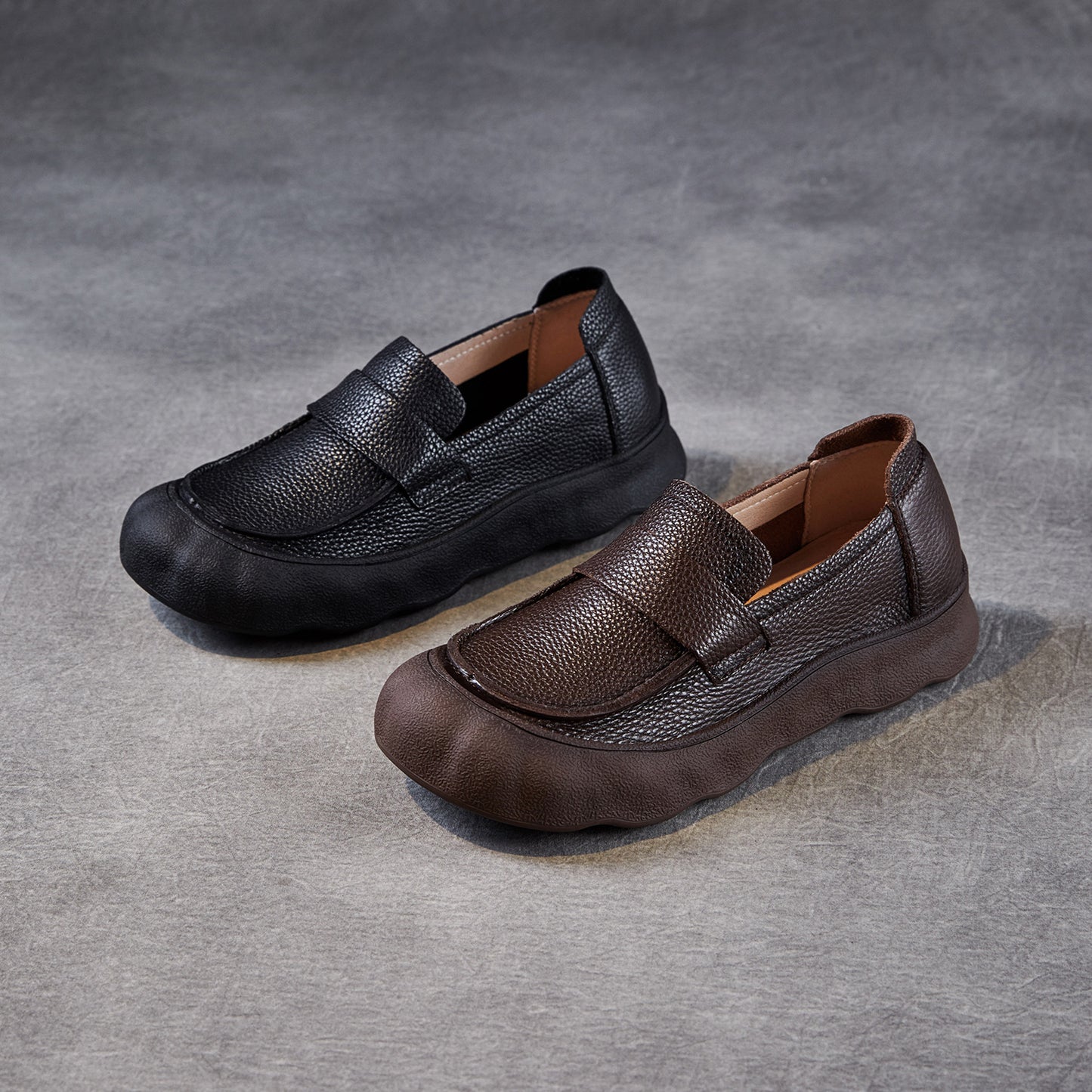 Women's Vintage Soft Bottom Comfortable Mid-mouth One Pedal Casual Shoes