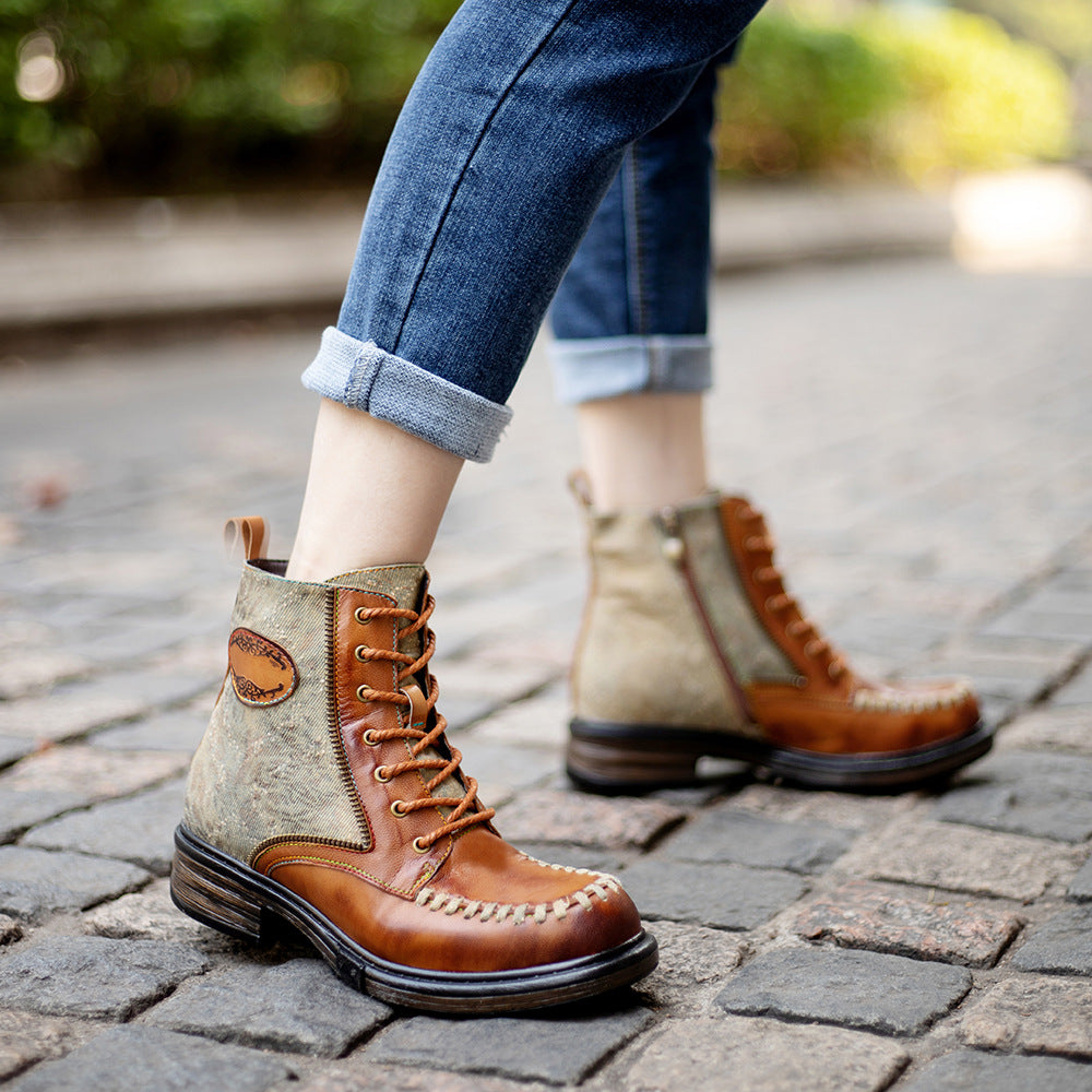 Women's Beautiful Classic Thick Stitching Martin Women's Shoes