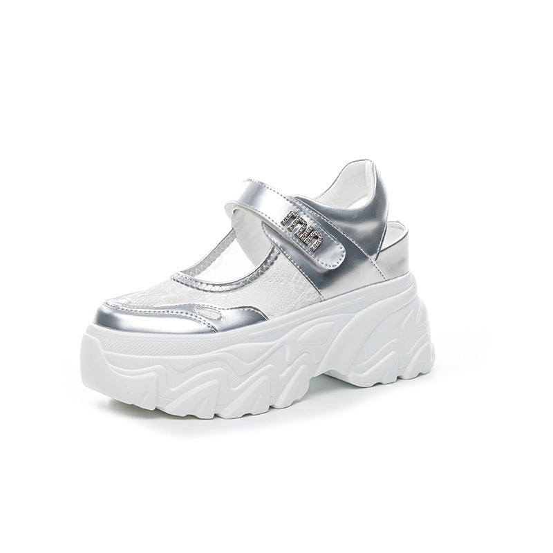 Mesh Surface Platform Summer Hollow Out Breathable Sandals