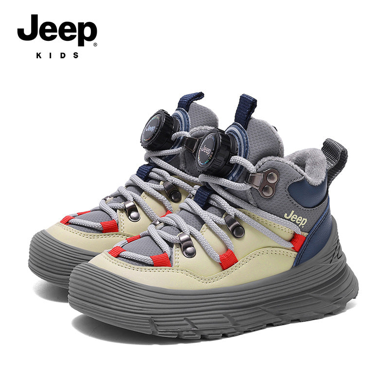 Children's Comfortable Boys Thermal Hiking Suede Kid's Sneakers