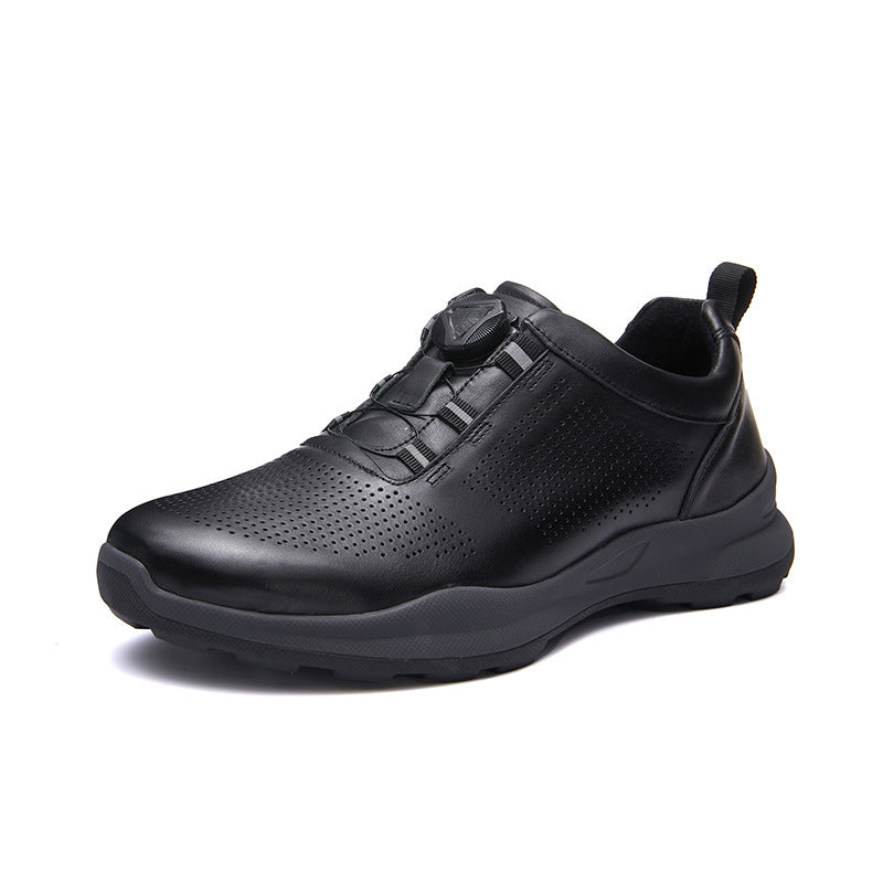 Men's Automatic Shoelace Buckle Sports Authentic Hollow Sneakers