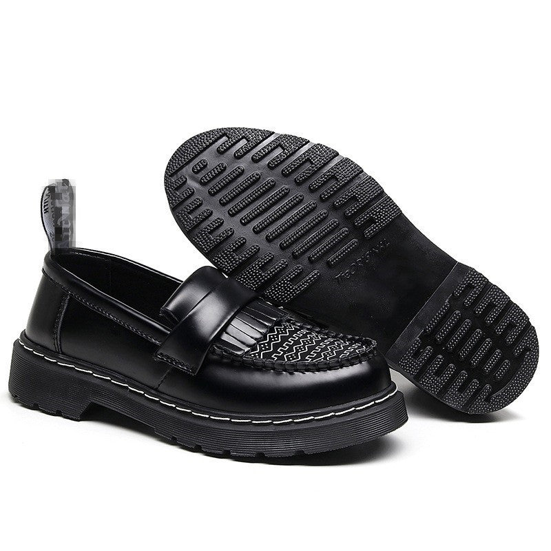 Women's Genuine Martin British Style Iti Round Loafers