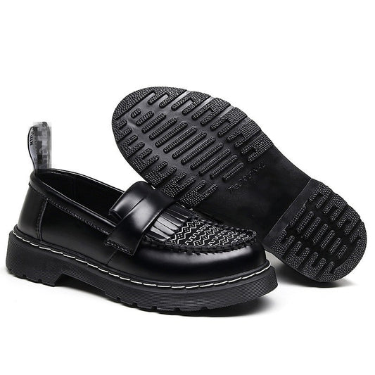 Women's Genuine Martin British Style Iti Round Loafers