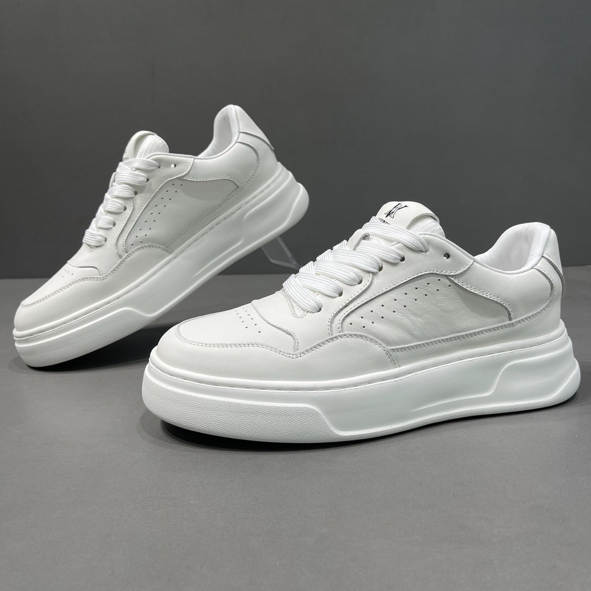 Men's White Panda Autumn Breathable Platform Trendy Men's Board Shoes
