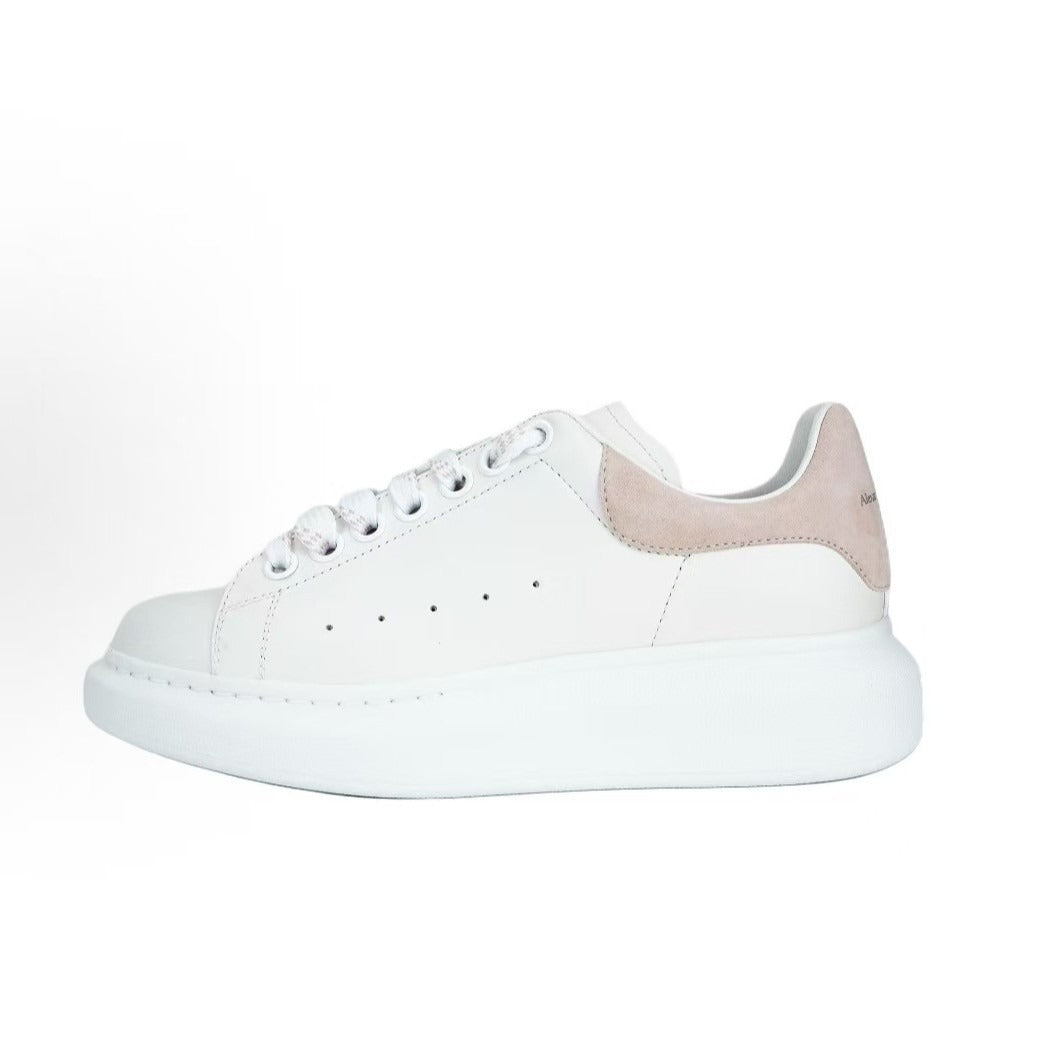 Women's & Men's White Classic Fashion Couple Hidden Platform Men's Board Shoes
