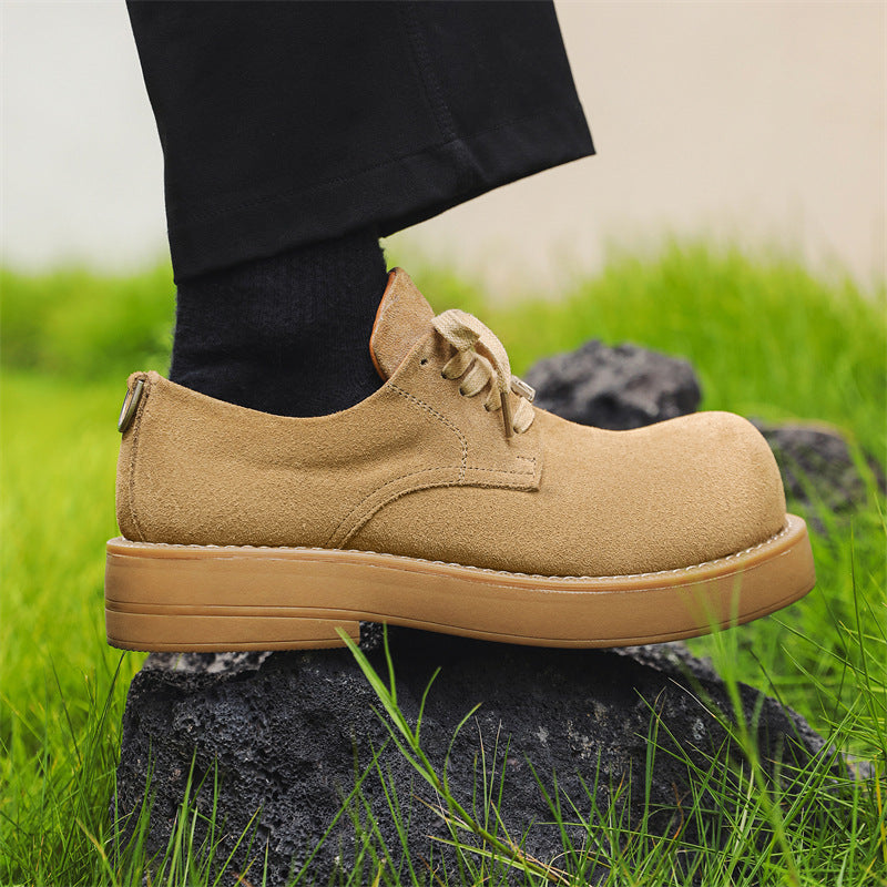 Men's Autumn Platform Height Increasing Big Head Men's Shoes