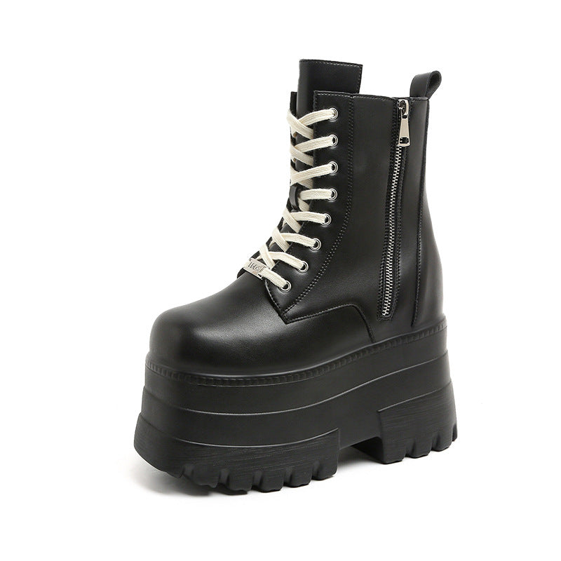 Platform Small British Style Thick Bottom Boots