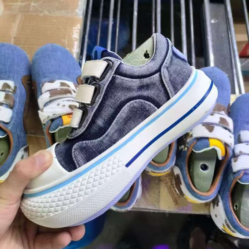 Men's Stitch Spring Breathable Thick-soled Height Increasing Canvas Shoes