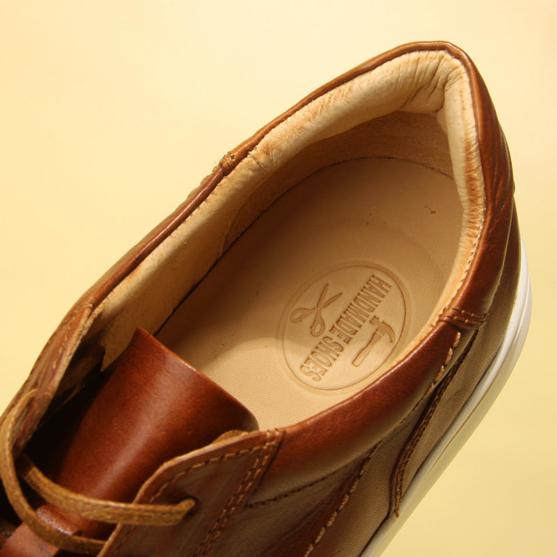 Men's Horse Washed-out Vintage Aircraft Head Fashion Sneakers