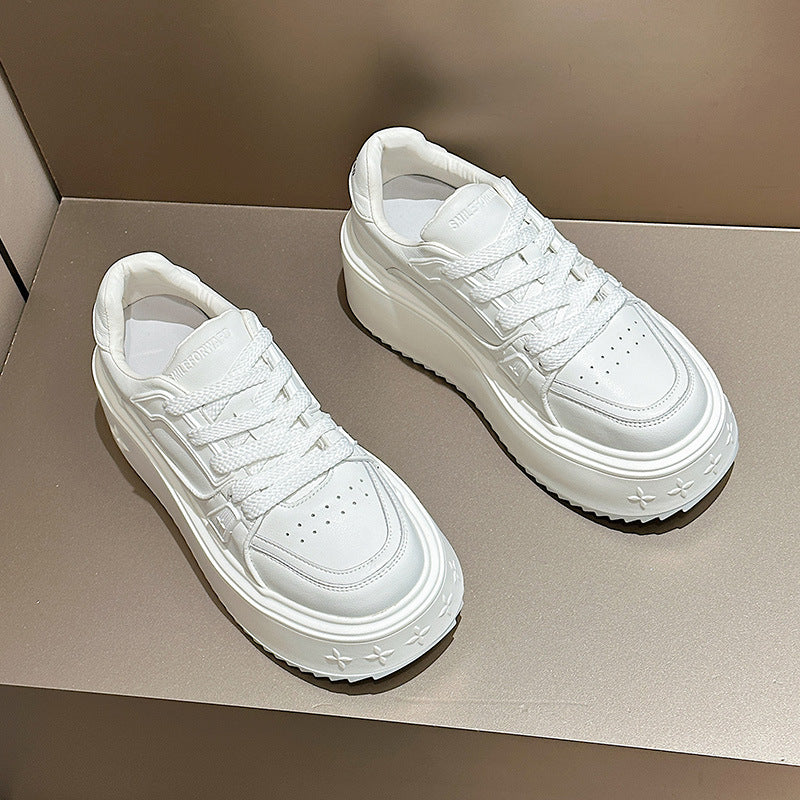 Women's High Bread Height Increasing Board Muffin Sneakers