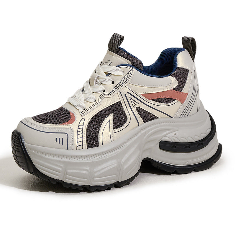 Women's Dad Summer Platform Hidden Fashionable Breathable Sneakers