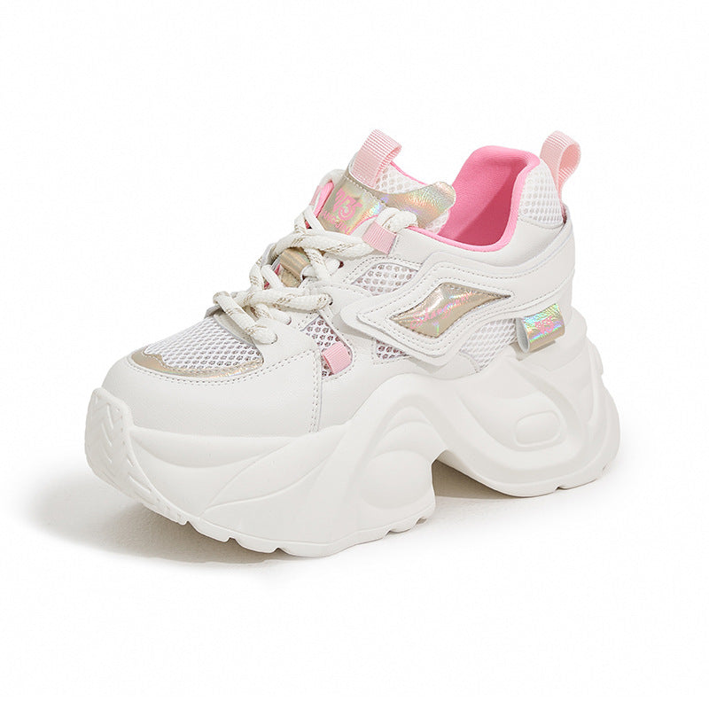 Women's Dad Summer Fashion Mesh Sports Thick Sneakers