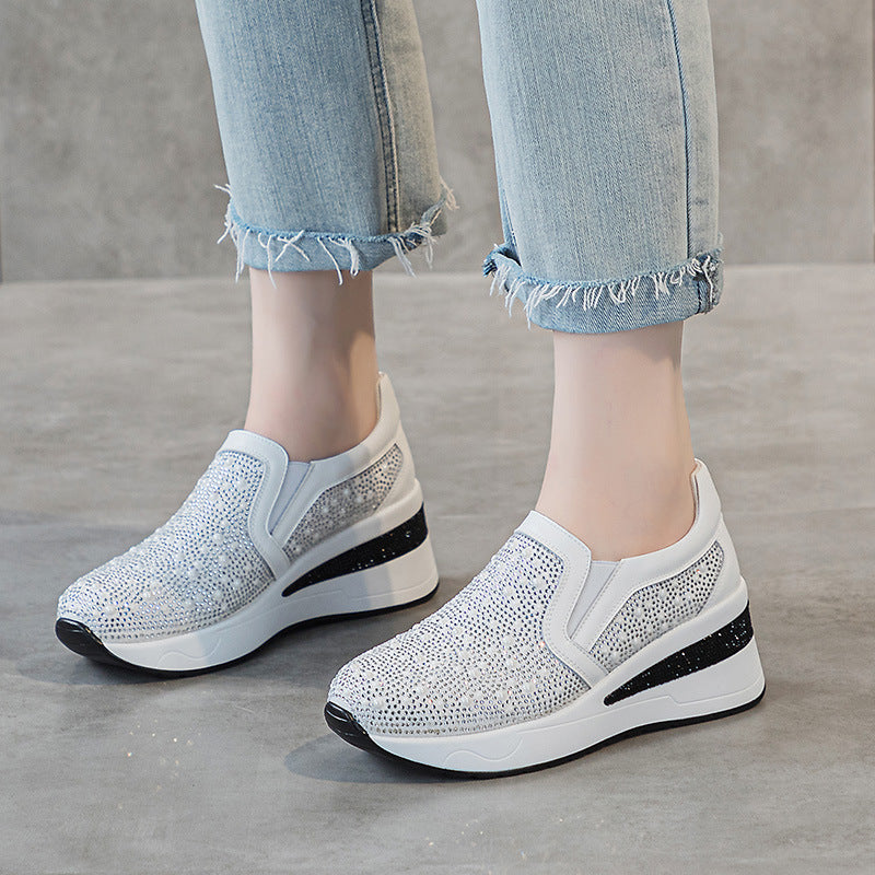 Height Increasing Insole Slimming Pearl Travel Casual Shoes