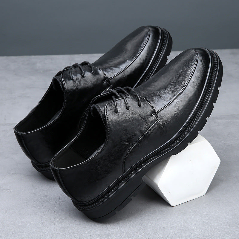 Men's Genuine Breathable Business Formal Wear Versatile Leather Shoes