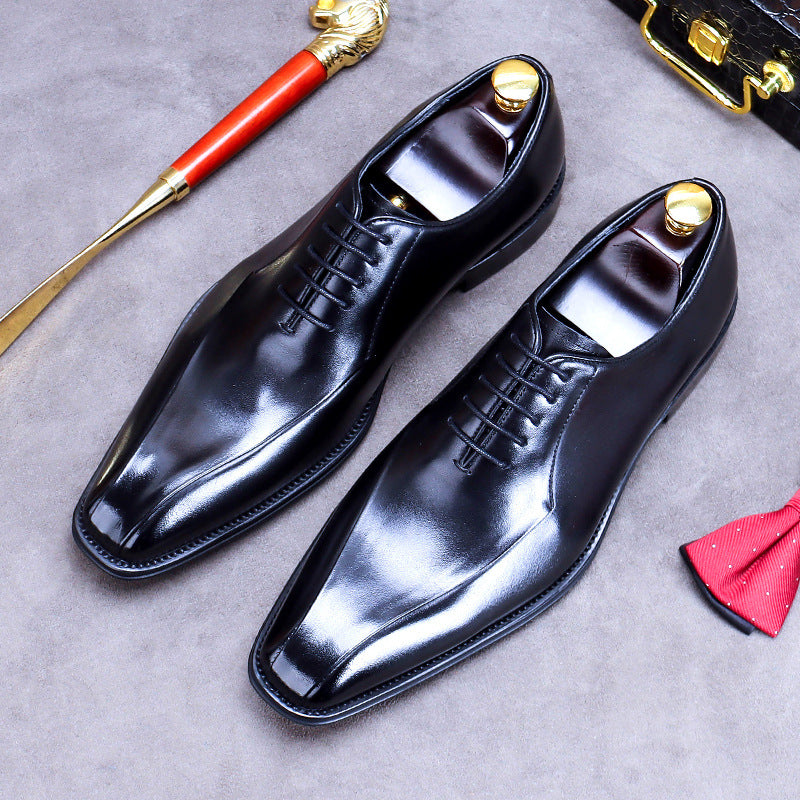 Men's Distribution Exclusive Genuine Business Formal British Leather Shoes