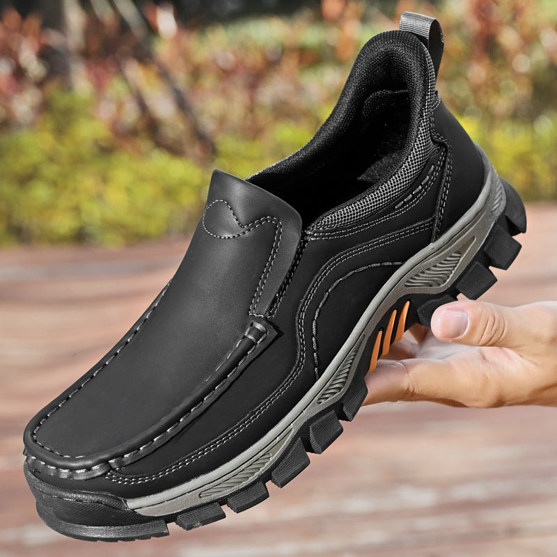 Men's Slide Bushing Flashing Thick Bottom Lightweight Loafers