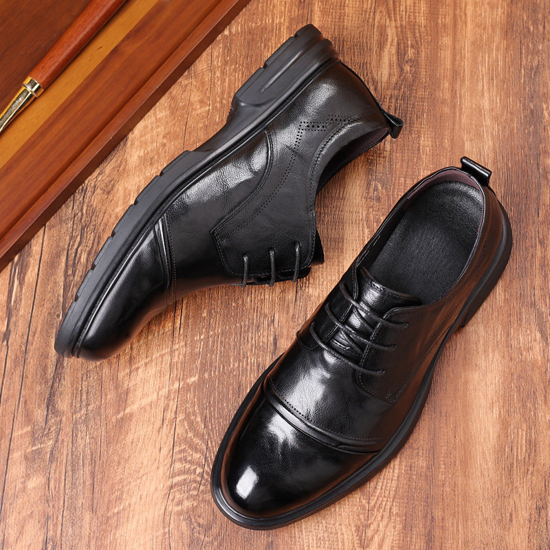 Men's Genuine Fashion Formal Wear Business Wedding Leather Shoes