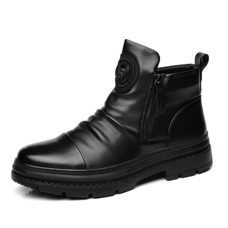 Men's Northeast China Cotton Warm With Veet Boots