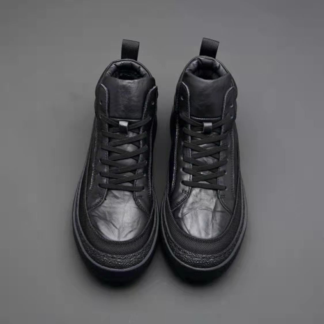 Men's Autumn Plush Trendy Ankle First Layer Boots